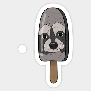 Animal Popsicle Raccoon Ice Cream Summer Gift Sticker